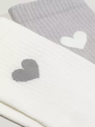 OPUS | Socken YENNIS LOVE 2er Pkg. hazy fog melange | 